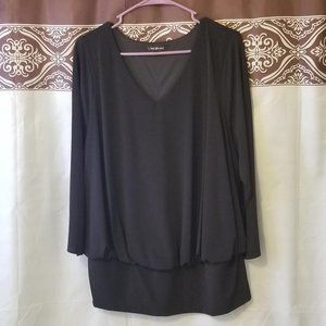 Lane Bryant Black Blouse